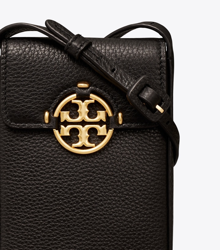 Black Tory Burch Miller Phone Crossbody Women's Mini Bags | AU2749615