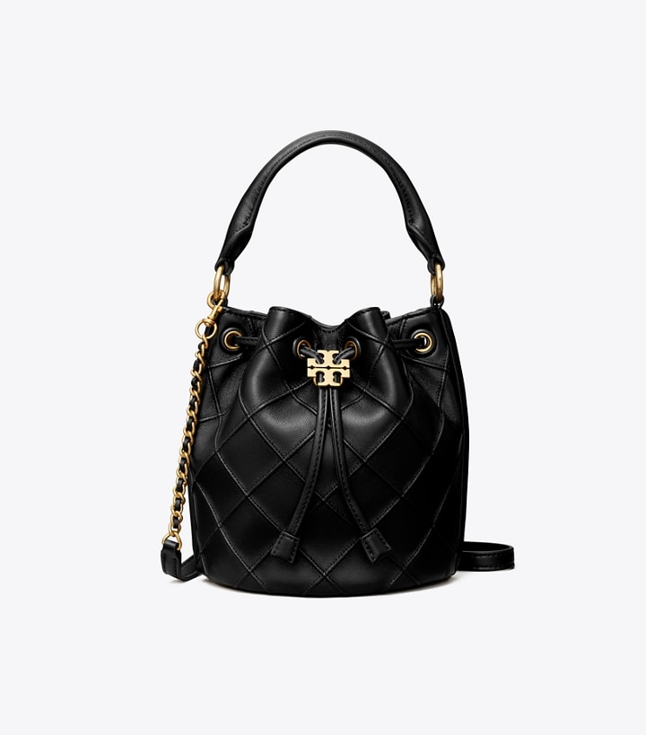 Black Tory Burch Small Fleming Soft Women's Bucket Bags | AU6537801