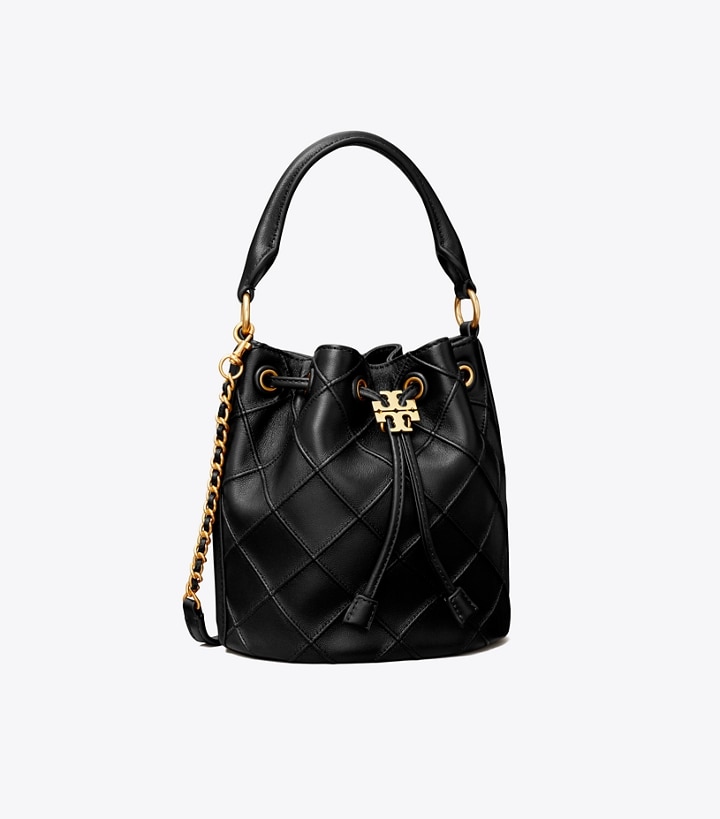 Black Tory Burch Small Fleming Soft Women\'s Bucket Bags | AU6537801