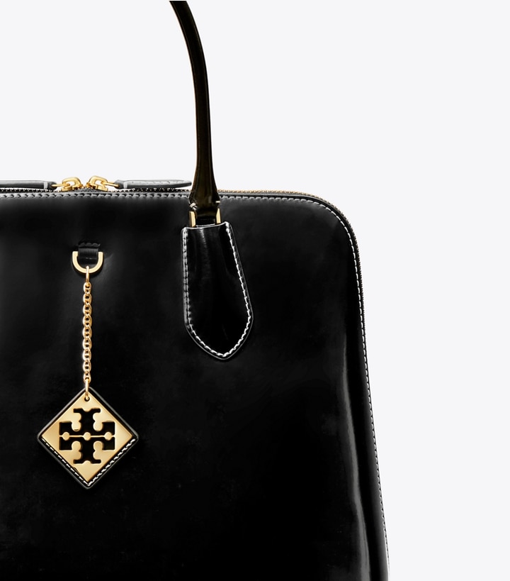 Black Tory Burch Swing Women's Satchel Bags | AU5648237