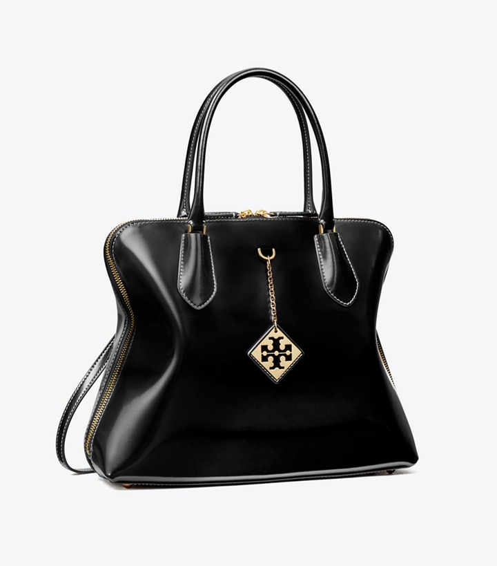 Black Tory Burch Swing Women\'s Satchel Bags | AU5648237