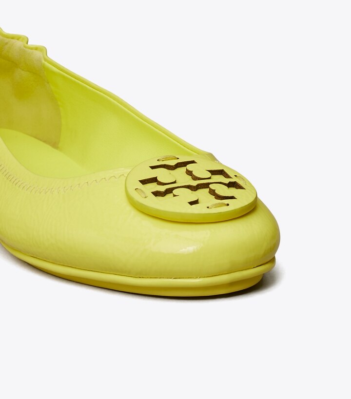 Blazing Yellow Tory Burch Minnie Travel Women's Ballets | AU2513079