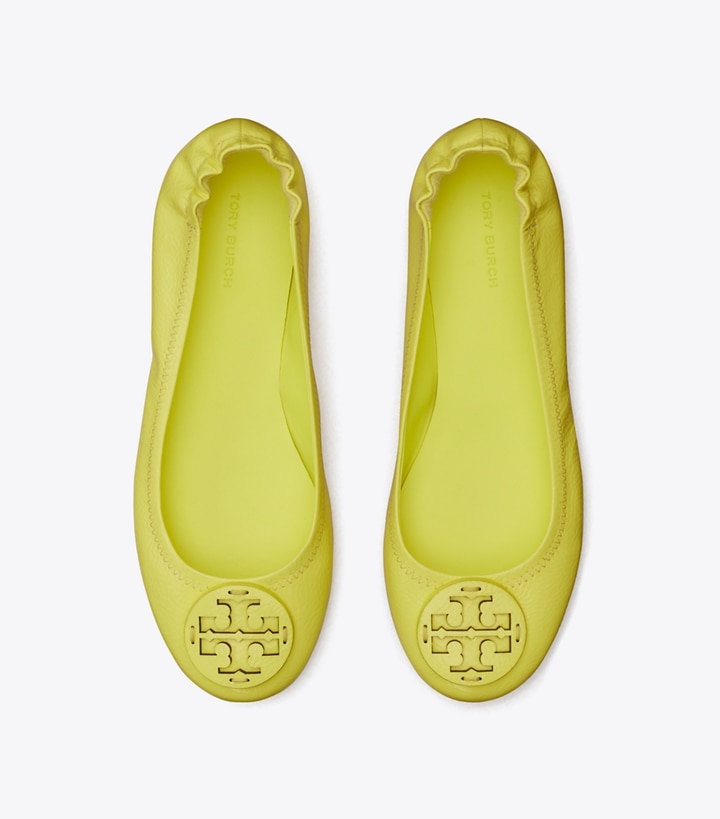 Blazing Yellow Tory Burch Minnie Travel Women's Ballets | AU2513079