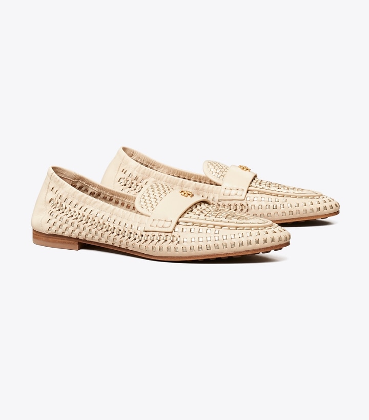 Brie Spark Gold Brie Tory Burch Woven Ballet Women\'s Loafers | AU7569120