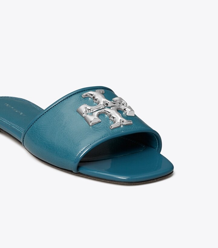 Brisk Blue Tory Burch Eleanor Women's Slide | AU6251049