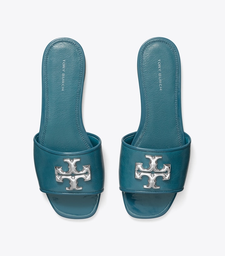 Brisk Blue Tory Burch Eleanor Women's Slide | AU6251049