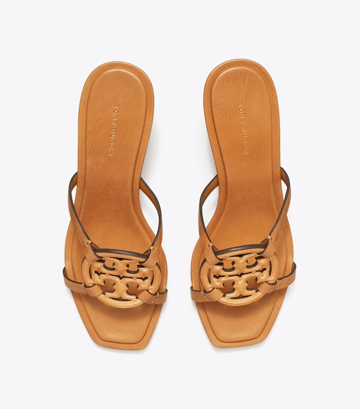 Caramel Corn Tory Burch Miller Bombé Low Heel Women's Sandals | AU5260349