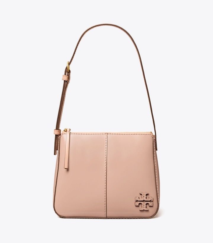 Devon Sand Tory Burch Mcgraw Spazzolato Pickstitch Boxy Women's Shoulder Bags | AU5713609