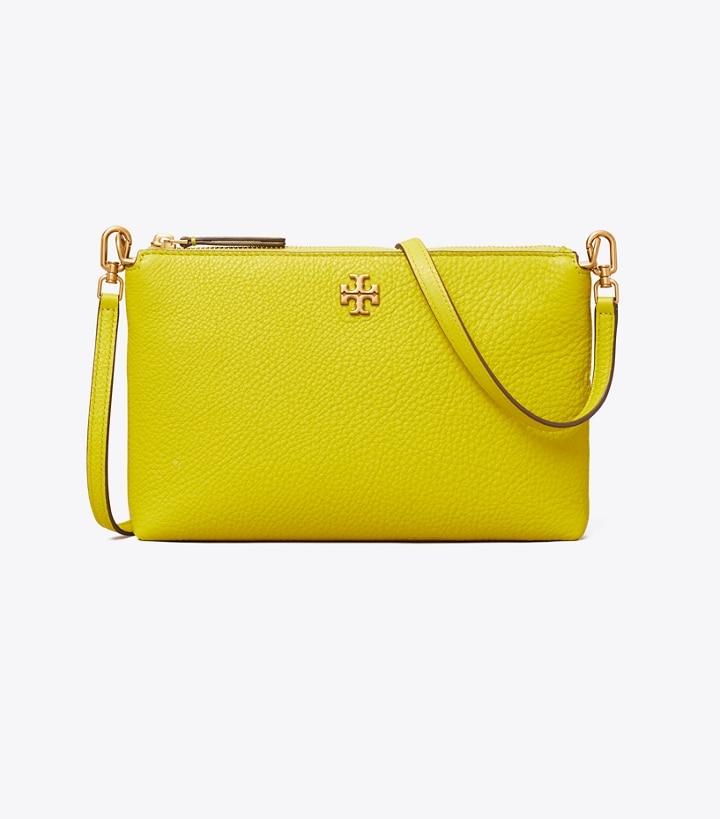 Island Chartreuse Tory Burch Mercer Pebbled Zip Women's Crossbody Bags | AU1685394