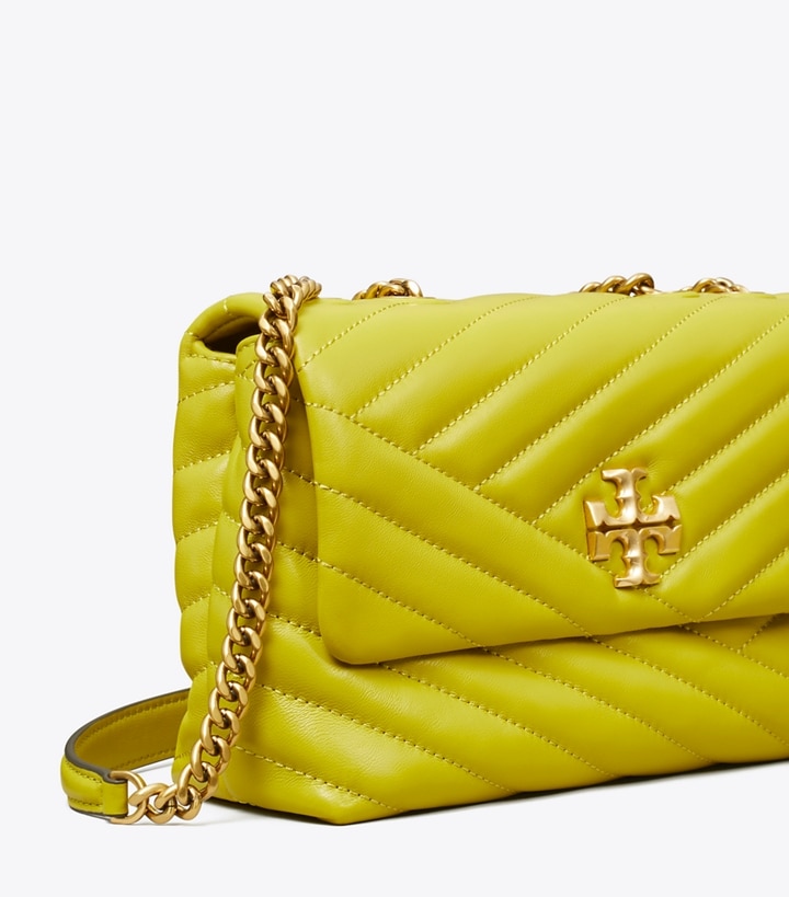 Island Chartreuse Tory Burch Small Kira Chevron Convertible Women's Shoulder Bags | AU2438150