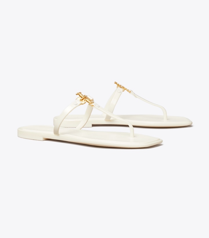 Ivory Gold Tory Burch Roxanne Jelly Women\'s Sandals | AU4231589