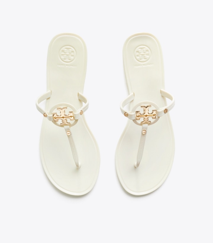 Ivory Tory Burch Mini Miller Jelly Thong Women's Sandals | AU3152047