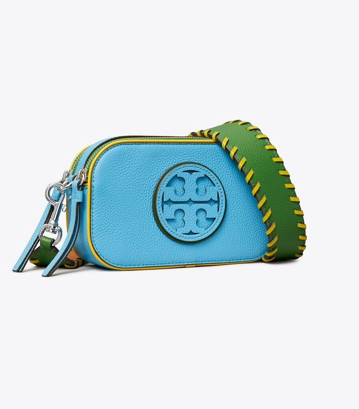 Moroccan Blue Tory Burch Miller Pop Edge Mini Women\'s Crossbody Bags | AU1539874