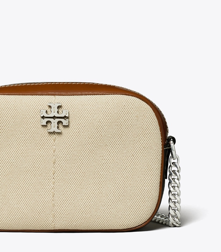 Natural Dark Sienna Tory Burch Mcgraw Canvas Color-block Women's Camera Bags | AU4357860