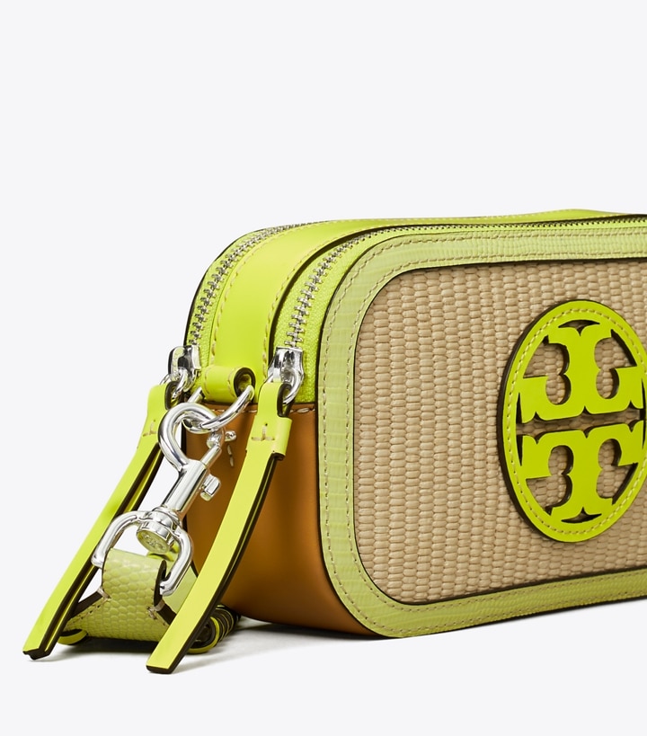 Natural Multi Tory Burch Mini Miller Raffia Women's Crossbody Bags | AU8317650