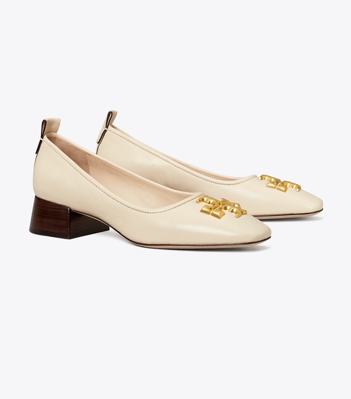 New Cream Tory Burch Eleanor Pump Women\'s Heels | AU2951037