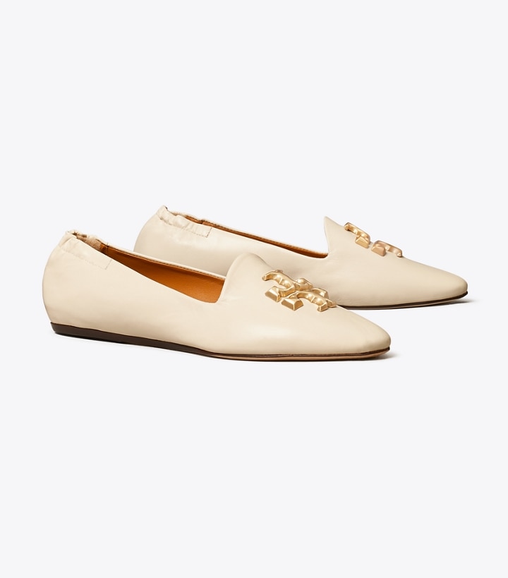 New Cream Tory Burch Eleanor Women\'s Loafers | AU4870935