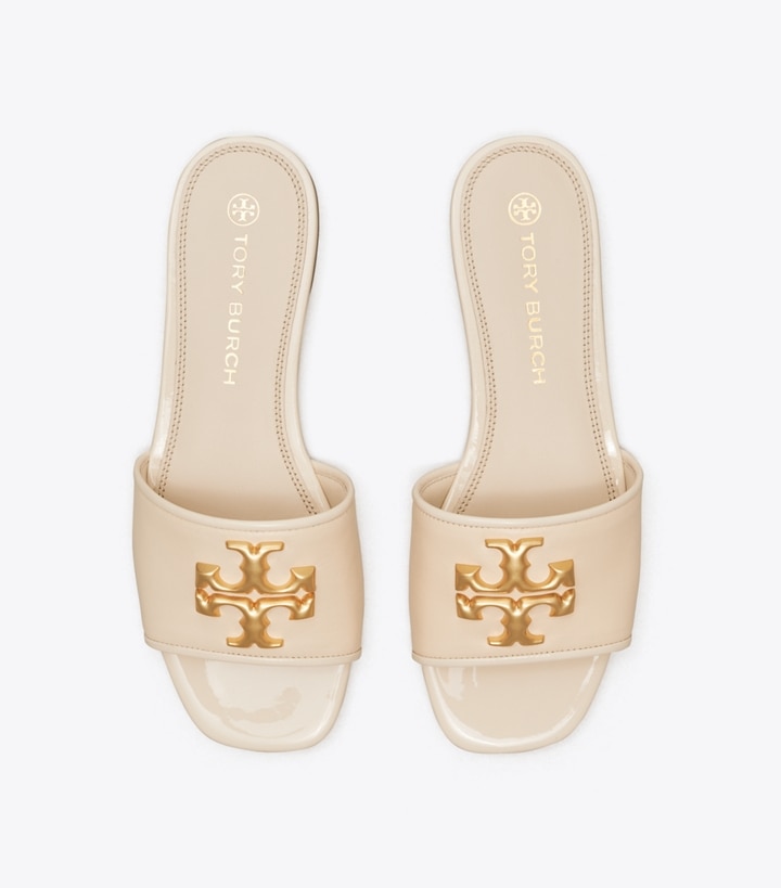 New Cream Tory Burch Eleanor Women's Slide | AU6539210