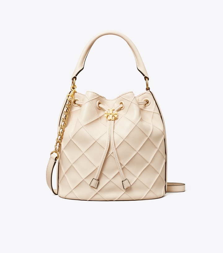 New Cream Tory Burch Large Fleming Soft Women's Bucket Bags | AU8069254