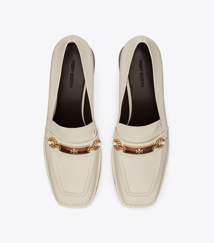 New Ivory Tory Burch Perrine Heel Women's Loafers | AU4120639