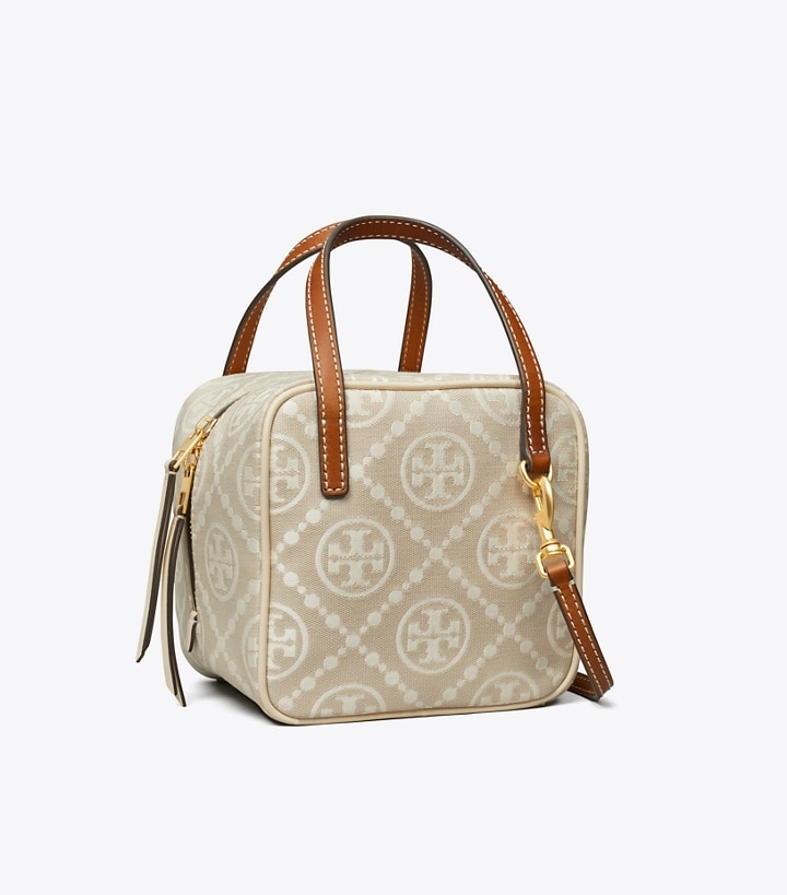 New Ivory Tory Burch T Monogram Jacquard Cube Women\'s Crossbody Bags | AU9460138