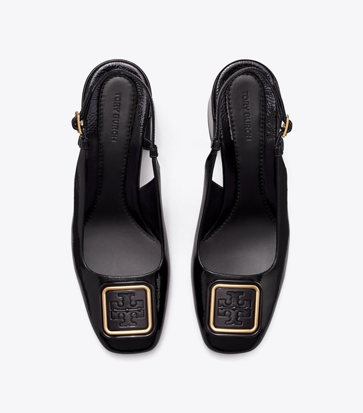 Perfect Black Tory Burch Georgia Bombé Slingback Women's Heels | AU5906732