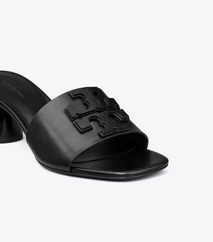 Perfect Black Tory Burch Ines Heel Sandal Women's Heels | AU6109478