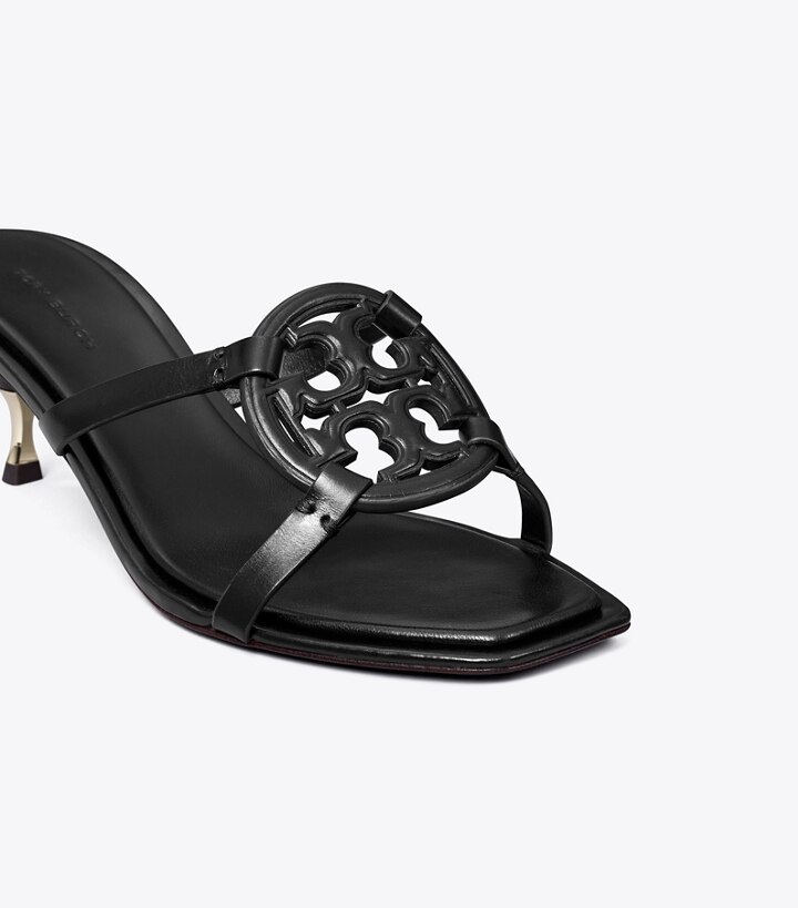 Perfect Black Tory Burch Miller Bombé Low Heel Women's Sandals | AU8104963