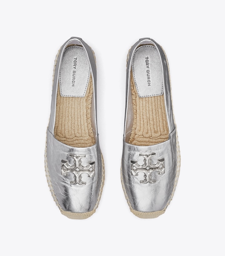 Silver Tory Burch Eleanor Women's Espadrilles | AU4851790