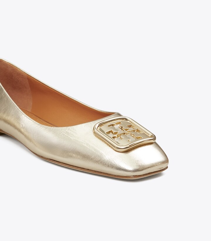 Spark Gold Tory Burch Georgia Women's Ballets | AU2958043