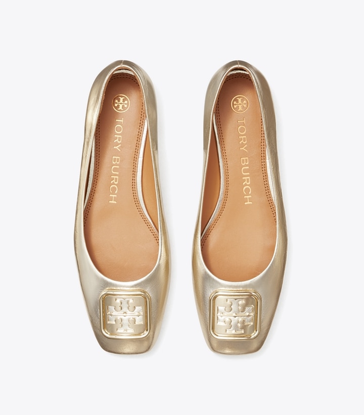 Spark Gold Tory Burch Georgia Women's Ballets | AU2958043