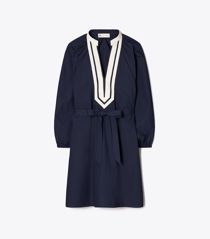 Tory Navy Tory Burch Balloon Sleeve Tunic Women\'s Dress | AU2538416