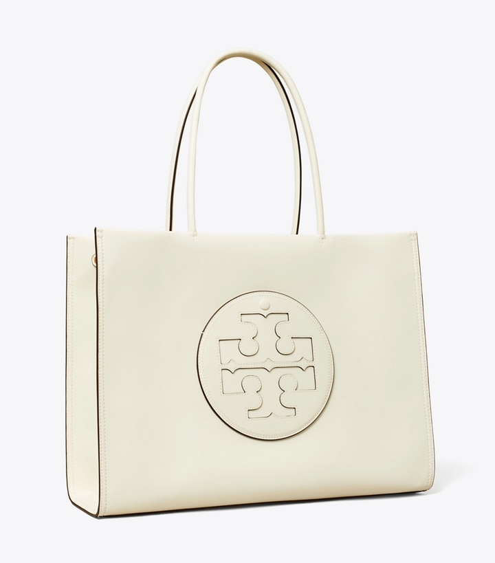 Warm White Tory Burch Ella Bio Women\'s Tote Bags | AU6240917