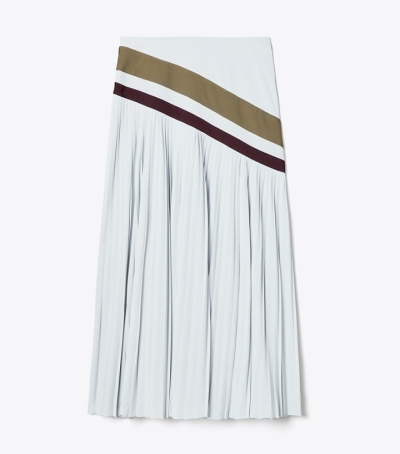 Ballet Blue Tory Burch Chevron Pleated Women's Skirts | AU5817360