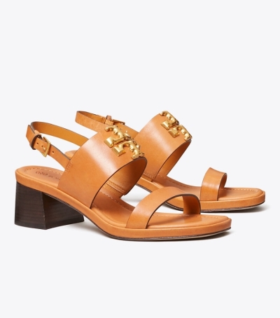 Brandy Tory Burch Eleanor Heel Women's Sandals | AU5836712