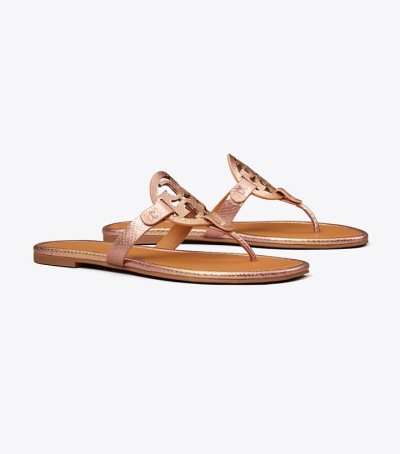 Coral Tory Burch Miller Soft Women's Sandals | AU5837206