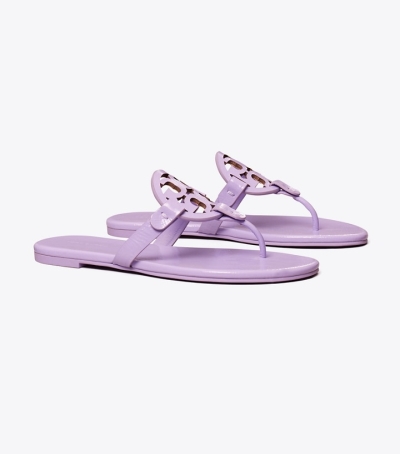 Lavender Cloud Tory Burch Miller Soft Patent Leather Women's Sandals | AU3162457