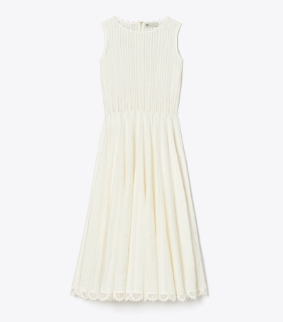 New Ivory Tory Burch Lace Women's Dresses | AU3028491