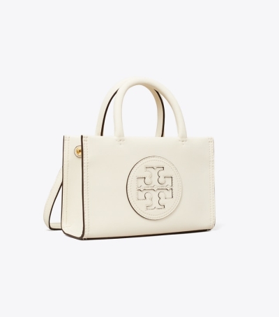 Warm White Tory Burch Mini Ella Bio Women's Tote Bags | AU6982471