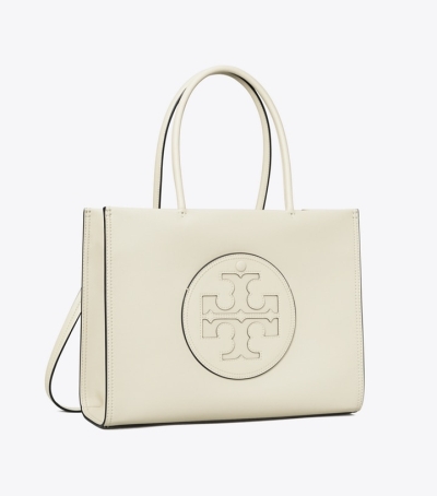 Warm White Tory Burch Small Ella Bio Women's Tote Bags | AU6108973