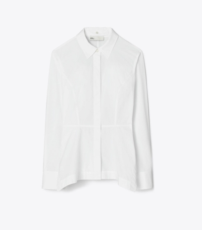 White Tory Burch Poplin Women's Shirts | AU2563478